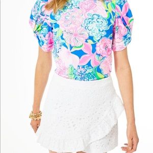 Lilly Pulitzer Faye Eyelet Skort EUC worn once size 2